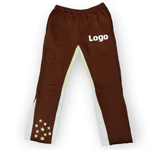 Distressed <b>Harem</b> Pants Women Casual Loose Fit Elastic Waist Full Length Knitted Solid Color With Logo Autumn Wear - Product Image 2