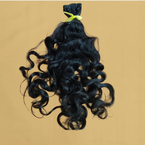 Extensions de cheveux humains Remy naturels ondulés d'Inde du Sud 28 pouces, double trame machine, en vrac, personnalisables, vente en gros, directement de l'usine - Product Image 6