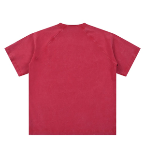 เสื้อยืดผู้ชายแขนสั้นทรงโอเวอร์ไซส์ ผ้าเจอร์ซีย์ถักแบบวินเทจคุณภาพสูง 100% โพลีเอสเตอร์ ระบายอากาศได้ดี กันยับ น้ำหนัก 240 กรัม รับสั่งทำ - Product Image 2