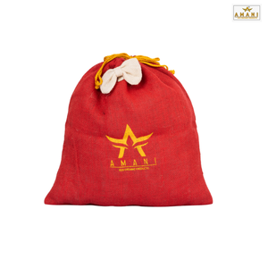 Pochette en jute rouge de haute qualité, sac de rangement en fibres naturelles, vente en gros au meilleur prix - Product Image 1