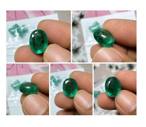 มรกตทรงรีธรรมชาติ 100% จากแซมเบีย น้ำหนัก 6.70 กะรัต ราคาไม่แพงมาก พร้อมจัดส่งฟรี - Product Image 3