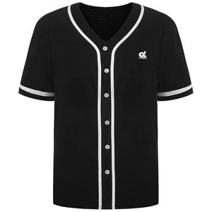 Camiseta de Béisbol Blanca Personalizada 2025 para Hombre, Uniforme de Equipo con Botones, Logotipo Bordado, Venta al Por Mayor, 100% Algodón Orgánico Antibacteriano, Manga Corta - Product Image 6
