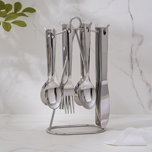 Stainless Steel <b>Flatware</b> Set High Mirror Polish Minimalist Design Dishwasher Safe Camping Cutlery - Product Image 4