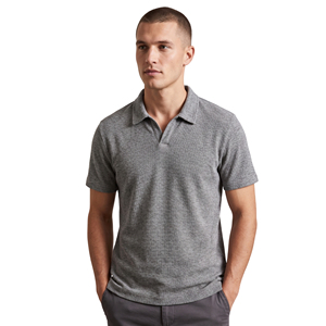 Men Turn Down <b>Waffle</b> Polo <b>Shirts</b> Drop Shoulder Button Down <b>Waffle</b> Polo <b>Shirt</b> Men's Summer Street Style <b>Waffle</b> Polo <b>Shirt</b> Mens - Product Image 5