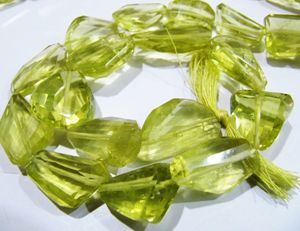 10 perles lâches en quartz jaune naturel, perles taillées au laser, perles lisses en pierre précieuse, 11-25 mm - Product Image 3
