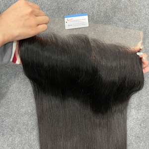 Prix de gros Extensions de cheveux humains vietnamiens non traités, Closure en dentelle HD 2x6 et Frontal 13x6 - Product Image 6