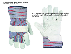 Gants de travail en cuir, longueur poignet, respirants, style uni, pour extérieur, printemps-automne, en cuir, pour jardinage, vente en gros - Product Image 5