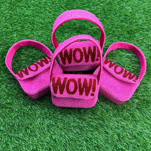 Pochette tortue perlée faite main, vert néon, avec sequins et chaîne, broderie personnalisée, sac de soirée portable et tendance pour l'automne - Product Image 1