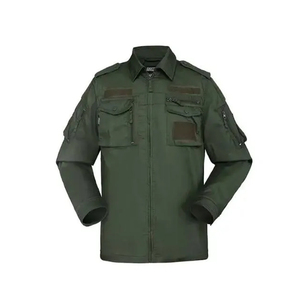Veste tactique robuste à coutures renforcées avec pantalon cargo ajustable, faible MOQ, tenue de sécurité professionnelle camouflage - Product Image 2