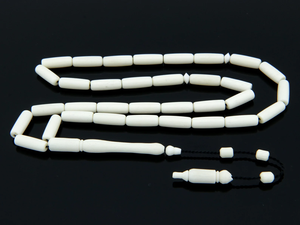 Tasbih de Hueso Hecho a Mano, 33 Cuentas, Cuentas de Oración Naturales Pulimentadas, Venta al por Mayor - Product Image 2