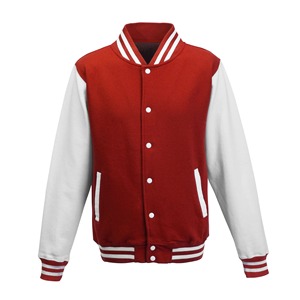 <b>Men's</b> Purple <b>White</b> Varsity <b>Jacket</b> Turn-down Collar Button Closure Casual Style Autumn Wear Regular Fit - Product Image 4