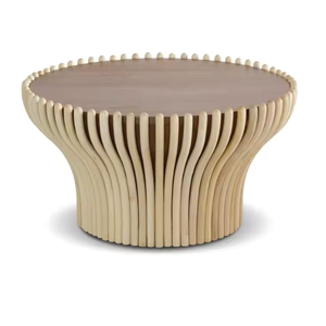 โต๊ะกาแฟ mekar การออกแบบที่ทันสมัยสำหรับห้องนั่งเล่นเฟอร์นิเจอร์ในร่มที่หรูหราและเฟอร์นิเจอร์ไม้สักสูง - Product Image 5