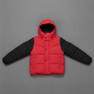 Chaqueta acolchada de mujer, diseño nuevo, para invierno, con contraste de dos tonos, relleno de algodón, impermeable, bordada, manga larga, estilo oversized, en venta. - Product Image 3