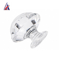 Bouton en acrylique transparent de qualité supérieure, hauteur 15 mm, poignée de traction en plastique transparent, pour installation domestique, boîte de présentation, bureau - Fournisseur Malaisie