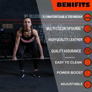 Cinturón de Cuero para Levantamiento de Pesas, Cinturón de Soporte Lumbar para Entrenamiento de Fisicoculturismo, Diseño Cónico, Acolchado de 4 Pulgadas - Product Image 6