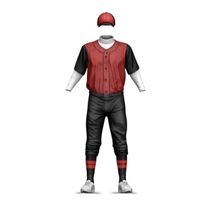 Wholesale Sportswear Uniform Men Short Sleeve Sublimation Baseball Jersey Softball Custom Logo Breathable <b>Sets</b> - Product Image 3