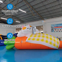 Mascotte de légume gonflable mignonne, décoration de carotte gonflable personnalisée, modèle publicitaire gonflable pour événements
