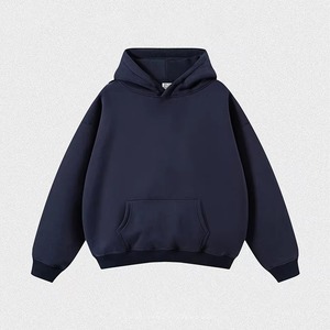 Sweat-shirt à capuche rose oversize unisexe, décontracté, en polaire, couleur unie, avec poche, coupe classique, pour l'automne - Product Image 4