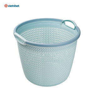 Panier de rangement de style tissé Hokori 5132 – Organisateur en plastique durable avec aspect tissé et poignées faciles à saisir - Product Image 4
