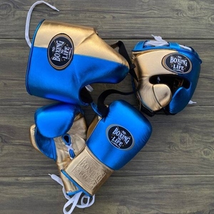 RTS - Conjunto de <span class=keywords><strong>Boxeo</strong></span> Personalizado No Boxing No Life, Guantes de <span class=keywords><strong>Boxeo</strong></span>, Protector de Cabeza, Protector Inguinal, Cuero Vacuno de Alta Calidad <span class=keywords><strong>AS</strong></span>-SP-901 - Product Image 1