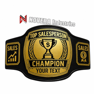 Cinturón de Campeonato Personalizado para Ganadores de Ventas, con Nombre y Texto Personalizados, Trofeo de Reconocimiento para Empleados, Cinturón de Premio para Eventos Empresariales - Product Image 1