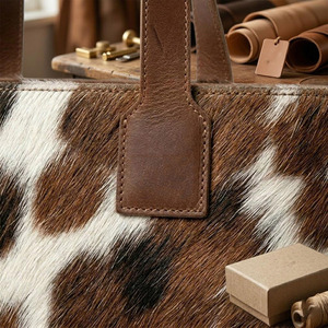 Sacs à main en cuir de vachette faits main en gros, sacs bandoulière en cuir à poils, fournisseur OEM, personnalisation de la marque, sacs d'exportation à prix abordable - Product Image 6