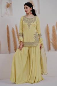 Rivaayat House - Salwar Kameez de Diseño para Mujer, para Fiestas, con Dupatta, de Algodón y Cachemira, Elástico y Sin Arrugas, Estilo Casual - Product Image 1
