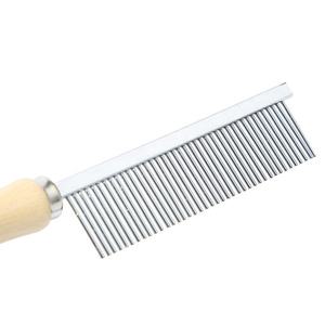 หวีสัตว์เลี้ยงสองด้านแบบมีเข็ม หวีแปรงสำหรับสุนัข ทำจากสแตนเลส ทนทาน อุปกรณ์ดูแลสัตว์ เครื่องมือสัตวแพทย์สำหรับสัตว์เลี้ยง - Product Image 5