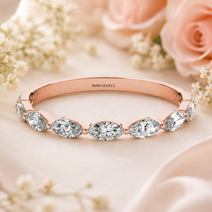 Anillo de Lujo con Diamante Cultivado en Laboratorio con Corte Marquesa Moderno |   Joyería Fina para Mujer Disponible en Oro de 10K, 14K y 18K, Plata 925 y 935 - Product Image 1