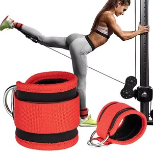 Heavy Duty Ankle Straps Leg Pulley Attachment Gym Fitness Glute <b>Builder</b> Kickback Exercise Cuffs Resistance Bands Equipment Item - Product Image 4