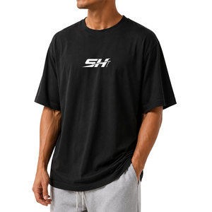 Ovrsizes Streetwear Gym T-<b>Shirt</b> With Custom Designed Logo Anti Shrink Short Sleeves Crew Neck Design Low Price Custom T-<b>Shirt</b> - Product Image 1