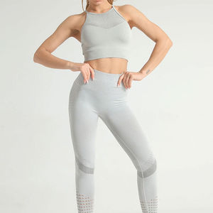 Conjunto de Yoga para Mujer de Alta Calidad, 90% Poliéster, 10% Elastano, Leggings y Sujetador Deportivo, Cómodo, 2026 - Product Image 3