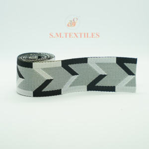 Cinta de Poliéster 100% con Diseño Étnico Personalizado, Tejido Jacquard, Patrón Decorativo para Prendas de Vestir, Fabricante OEM ODM - Product Image 1