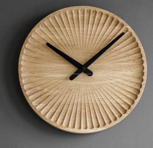 Horloge murale ronde moderne personnalisée en bois, horloge murale en bois fabriquée par Tayyab Handicraft - Product Image 2