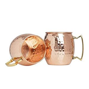 Vente en gros de mugs Moscow Mule classiques en cuivre brun, en cuivre massif pur, pour cocktails, provenant d'un fournisseur indien. - Product Image 4