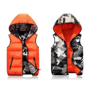 Gilet matelassé sans manches à capuche personnalisé avec logo OEM 2026 – Vestes chaudes d'hiver pour hommes - Product Image 5