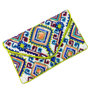 Embrayage perlé lumineux Belle pochette perlée avec fronde en chaîne pour les femmes - Product Image 6