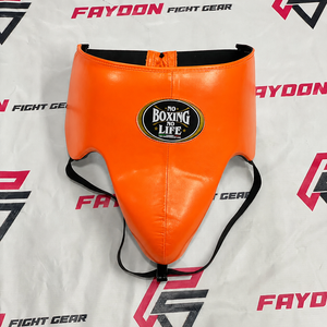 No Boxing No Life OEM Protection de l'aine en cuir de vachette véritable vert, personnalisable avec logo, pour l'entraînement, ajustable, vente en gros - Product Image 3