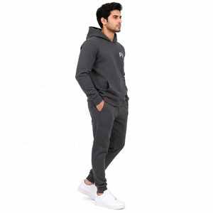 Heavy <b>fleece</b> tracksuit set Vintage printed hoodies joggers Oversized <b>thick</b> streetwear Custom logo OEM ODM Sweatshirts Wholesale - Product Image 2
