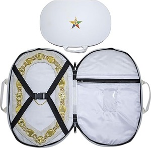 Estuche para Collar Masónico Shriner - Bordado a Máquina (Diseño Mejorado), Bolsa de Transporte para Francmasones - Product Image 4