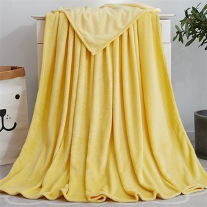 Wholesale Microfiber Throw <b>Blanket</b> Flannel Fleece Soft <b>Warm</b> <b>Blanket</b> Solid Color Machine Washable Factory Supply - Product Image 1