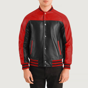 Veste en cuir de qualité supérieure, style Letterman, nouvelle collection, veste en cuir Letterman tendance, produits tendance, veste d'hiver en cuir Letterman - Product Image 1