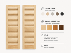 Portes intérieures en bois massif de qualité supérieure pour chambres, salons et intérieurs de maison – Porte battante élégante et durable à persiennes pour café - Product Image 3