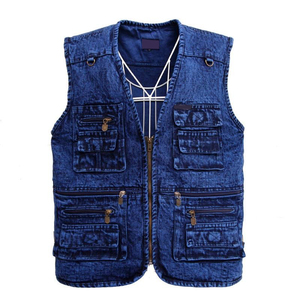 เสื้อกั๊กยีนส์ผู้หญิง สไตล์ลำลอง สีพื้น ติดกระดุมด้านหน้า ผ้าฝ้ายฟอกสีอ่อน ทรงเข้ารูปเอวสูง สไตล์ฤดูใบไม้ร่วง ระบายอากาศได้ดี เป็นมิตรต่อสิ่งแวดล้อม - Product Image 6