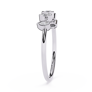 Bague de fiançailles en platine avec diamant taille poire, bijoux classiques pour femmes, diamant blanc naturel certifié GIA - Product Image 3
