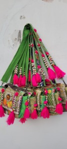 vintage banjara embroidered tassel patchwork mirrorwork shell casual sling cross body <b>bag</b> ethnic <b>boho</b> handbag colorful indian b - Product Image 2