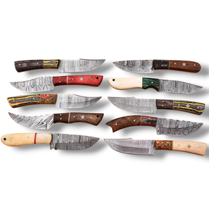Wholesale Lot Of 20 Damascus Steel Drop Point Hunting <b>Knives</b> With <b>Bone</b> & Wood <b>Handles</b> Full Tang 8" Fixed Blades Bushcraft <b>Knife</b> - Product Image 5