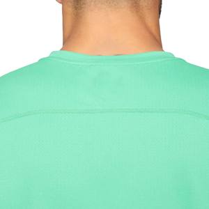 Conjunto de 2 piezas de verano transpirable para hombre, color verde menta, 100% algodón, con pantalones cortos y camisas para ropa deportiva de manga corta, alta calidad - Product Image 3