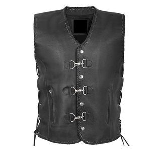 Chaleco de cuero de primera calidad para hombre, nuevo estilo, diseño personalizado, chaleco de cuero en venta en línea - Product Image 1