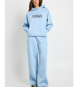 Conjunto de 2 Piezas para Mujer, Sudadera Sublimada y Pantalones Deportivos de Corte Holgado, Diseño Personalizado, Felpa Técnica, Cintura Doble, Ligero, Venta al Por Mayor - Product Image 5